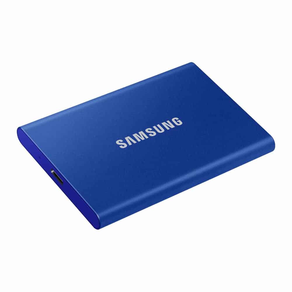 (image for) SAMSUNG T7 Blue 1TB Portable External SSD USB Type C/A